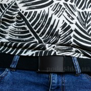 Ремінь тканинний ZIZ Мінімалізм чорний ZIZ-2900001 - Фото №4