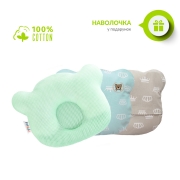 Подушка-ортопедична сітка Ведмедик Papaella 8-32377 м'ята - Фото №3