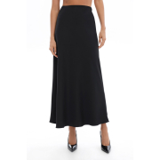 Спідниця довга шовкова 25038 German Volf чорний - Фото №4