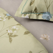 Комплект постільної білизни Євро Elle Flower Olive Grey Soho - Фото №4