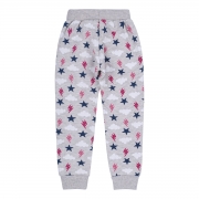 Брюки утепленные для девочки Bembi ШР554 серый с малиновым - Фото №3