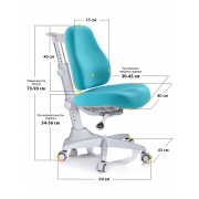 Крісло Mealux Match KBL grey base Y-528 KBL - Фото №5