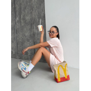 Футболка-туніка Be Happy ST1 Cosy ніжно-рожева - Фото №4