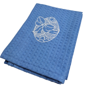 Рушник з вишивкою великодній Happy Easter SoundSleep блакитний - Фото №4