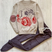 Джемпер для хлопчика Мопс Прованс 015335 бежевий - Фото №6