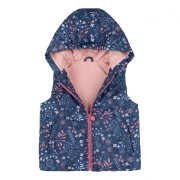 Жилет демісезонний для дівчинки ЖЛ47 плащівка Бембі 831-синій-рожевий - Фото №3