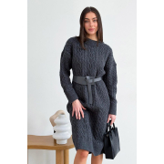 Ремінь жіночий шкіряний Art Knit сірий - Фото №3