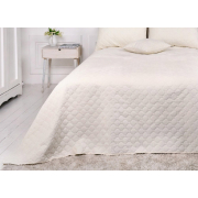 Покривало Ромб круглий Velour ТЕП молочне - Фото №4