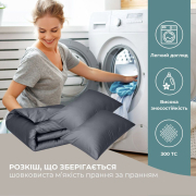 Постільна білизна Ideia сатин темно-сірий - Фото №7