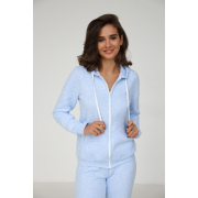 Костюм жіночий капітоній German Volf блакитний меланж - Фото №3