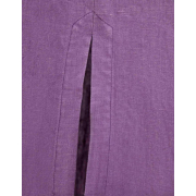 Платье льняное длинное Прованс фиолетовое - Фото №5