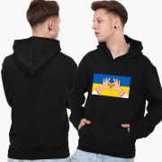 Худі чоловічий Люблю Україну MobiPrint 9225-3690 чорний - Фото №4