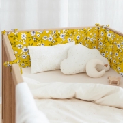 Бортики на ліжечко Yellow Flowers Cosas ранфорс - Фото №3