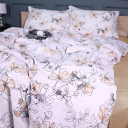 Постельное белье 00-2 Beige Flowers поплин MirSon - Фото №6