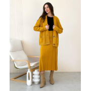 В'язана спідниця Жаклін Art Knit гірчична - Фото №3