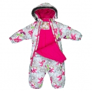 Дитячий зимовий термокомбінезон ORION Huppa 36300030 білий з принтом - Фото №5