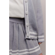 Кардиган для дівчинки Art Knit сірий зі смужками - Фото №8