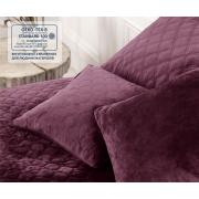 Покривало Ромб круглий Velour ТЕП бордо - Фото №4