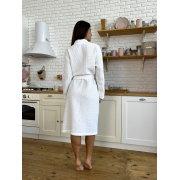 Халат жіночий вафельний довгий Cosy 120 білий - Фото №9