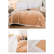 Плед-покривало мікрофібра Homytex бежевий - Фото №3