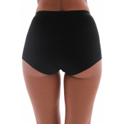 Труси-брифи жіночі 25087 бавовняний рубчик German Volf чорний - Фото №4