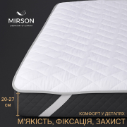 Наматрацник вовняний MirSon 235 Стандарт Woollen з гумками по кутах - Фото №4