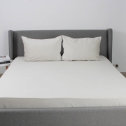 Простирадло велюрове на гумці Velour ТЕП світло-сіре - Фото №3