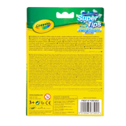 Набір фломастерів Crayola Supertips (washable) 12 шт 7509 - Фото №6