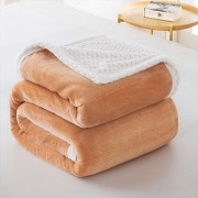 Плед-покривало мікрофібра Homytex бежевий - Фото №4