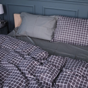 Постільна білизна 22-1372 Silver Checkered сатин MirSon - Фото №3