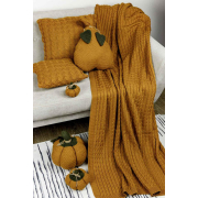 Плед в'язаний Happy fall Kosa Прованс охра - Фото №5