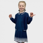 Сарафан детский Герда Прованс синий с белым - Фото №6