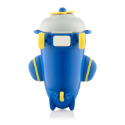 Пляшка для води 550 мл Plane Ardesto AR2255RB блакитна - Фото №4