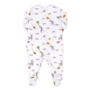 Комбінезон-чоловічок КБ122 інтерлок Bembi 1WE-білий-світло-сірий - Фото №3