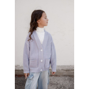 Кардиган Casual Art Knit серый - Фото №4