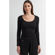 Лонгслів жіночий Basic Ellen LKK 02/03/02 чорний - Фото №3