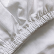 Простирадло на гумці Luxion SoundSleep сатин 140г білий - Фото №4