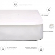 Наматрацник MirSon Light 215 трикотажний непромокальний на гумці по периметру - Фото №4