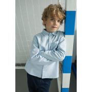 Рубашка РБ196 фланель Бемби A00-светло-голубой - Фото №13