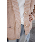 Кардиган Casual Art Knit бежевий - Фото №8