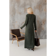 Сукня в'язана Ніколь максі Art Knit темно-зелена - Фото №6