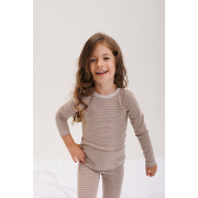 Термо-лонгслів ФБ723 Бембі G02-бежевий-смужка - Фото №6