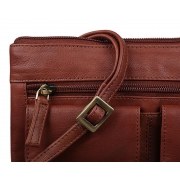 Шкіряна наплічна сумка Visconti 18608 A brown - Фото №4