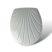 Сиденье для унитаза Жемчужина Sydanit белый - Фото №3