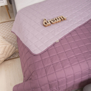 Покривало стьобане двостороннє Вілюта Дует пудровая троянда - Фото №4