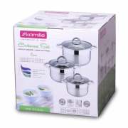 Набір каструль 6 предметів Kamille 5630 S - Фото №6