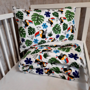 Комплект постільної білизни в ліжечко Jungle SoundSleep муслін - Фото №7