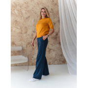 Штани в'язані Katrin new Art Knit синій джинс - Фото №5