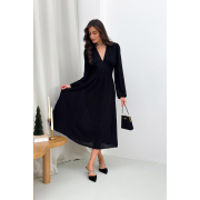 В'язане плаття міді Nataly Art Knit чорний - Фото №6