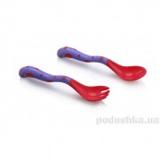 Набір дитячий вилка з ложкою Nuby 5256 - Фото №3